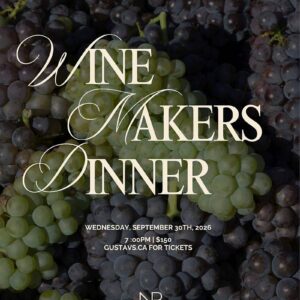 Gustav Wine Makers Dinner - Nicholas Pearce - Wednesday September 30th, 2026